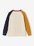 Pull colorblock pop garçon écru 3 - vertbaudet enfant 