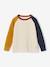 Pull colorblock pop garçon écru 2 - vertbaudet enfant 