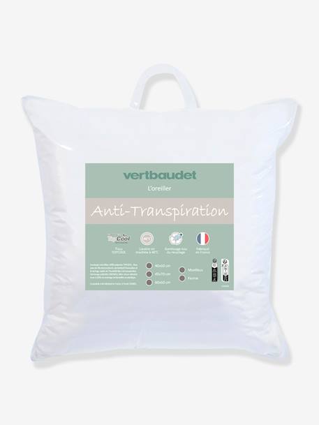 Oreiller moelleux microfibre thermorégulateur TOPCOOL blanc 2 - vertbaudet enfant 