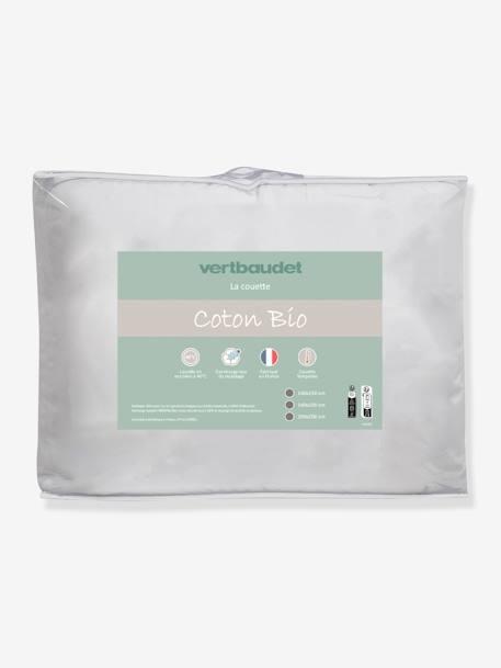 Couette tempérée coton bio* BIO COLLECTION blanc 2 - vertbaudet enfant 