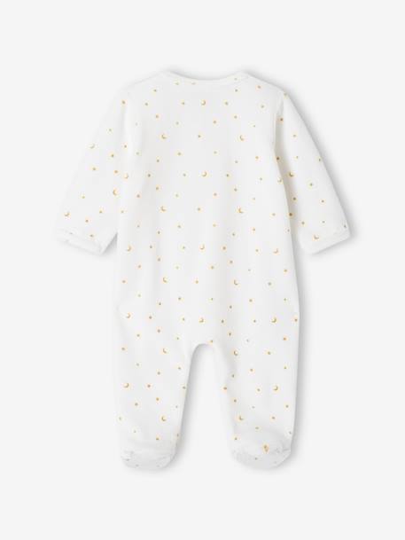 Pyjama bébé mixte mouton en velours ouverture naissance écru 4 - vertbaudet enfant 