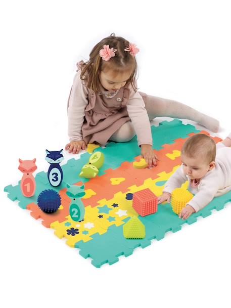Coffret d'activités tapis quille et formes LUDI multicolore 6 - vertbaudet enfant 