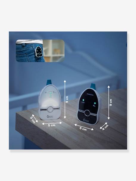 Ecoute-bébé Easy Care portée 500 mètres blanc/noir 7 - vertbaudet enfant 