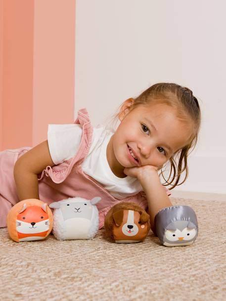 Les Dooballs - Set de 4 Balles doudous - forêt+jungle+océan 2 - vertbaudet enfant 