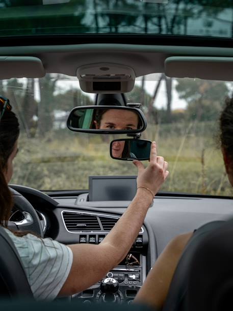 Miroir pour rétroviseur avant EZI Mirror Clip noir 2 - vertbaudet enfant 