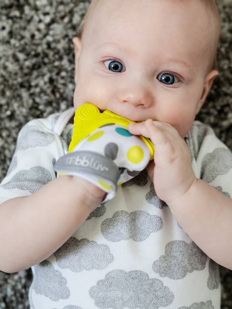 Mitaine de dentition pour bébé GLÜV bleu+vert 4 - vertbaudet enfant 