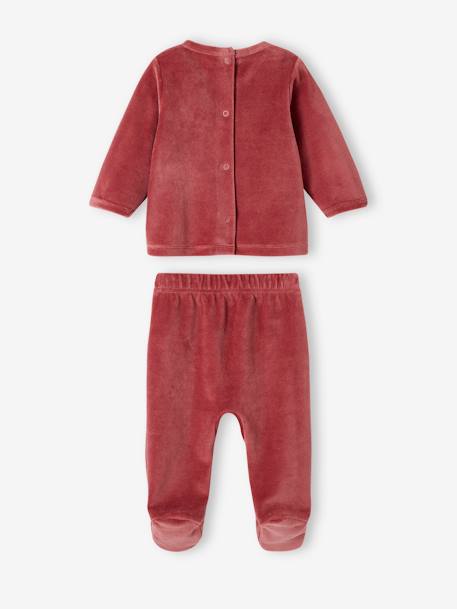 Lot de 2 pyjamas 'bolides' bébé en velours terracotta 4 - vertbaudet enfant 