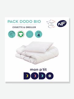 Fabrication française-Chambre et rangement-Literie-Oreiller-Oreiller souple-Pack couette + oreiller Bio Mon P’tit DODO