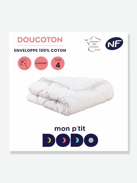 Couette légère Doucoton Mon P'tit DODO blanc - Dodo