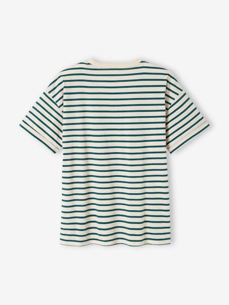 T-shirt mixte adulte capsule famille marin rayé vert 9 - vertbaudet enfant 