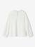 Tee-shirt blouse fille détail broderie anglaise manches longues bleu pâle+écru+marine+mauve+vert foncé 6 - vertbaudet enfant 