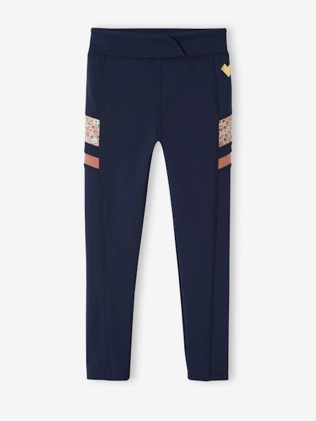 VERTBAUDET Ensemble Sport Fille Sweat Capuche + Legging Technique Marine 6 Ans - Love Print