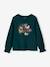 T-shirt fille motifs fantaisie détails brillants bleu pétrole+rose poudré 1 - vertbaudet enfant 