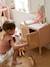 Table à langer cannage et bois FSC® POÉSIE ROSE CLAIR UNI 1 - vertbaudet enfant 
