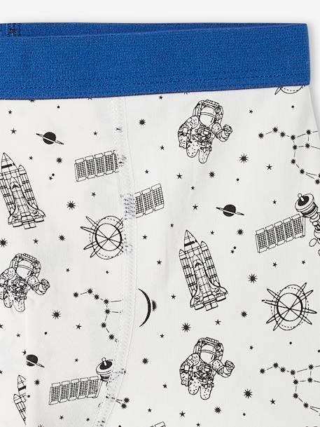 Lot de 5 boxers stretch espace garçon bleu roi 8 - vertbaudet enfant 