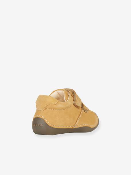 Chaussures souples bébé quatre pattes B Tutim camel+marine 3 - vertbaudet enfant 