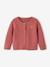 Cardigan broderie dorée coeur bébé beige+vieux rose 5 - vertbaudet enfant 