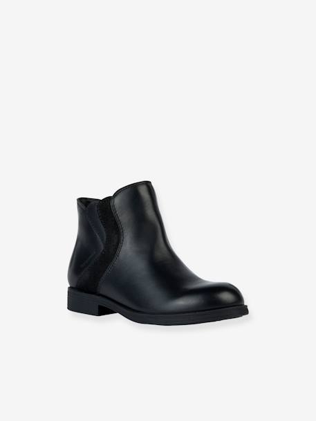 Boots en cuir enfant J Agata Girl WPF noir 1 - vertbaudet enfant 