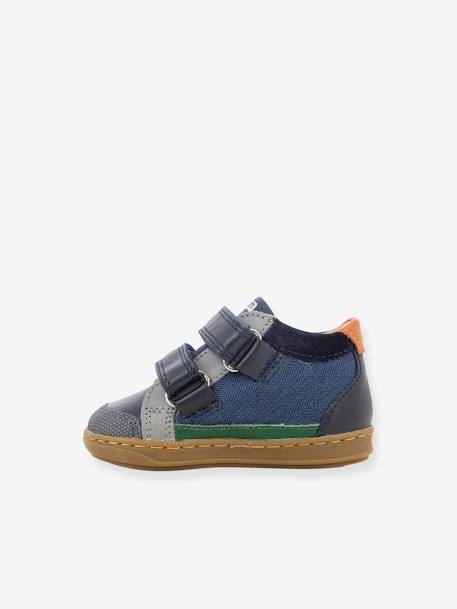 Baskets bébé Bouba Easy Co bleu grisé 3 - vertbaudet enfant 