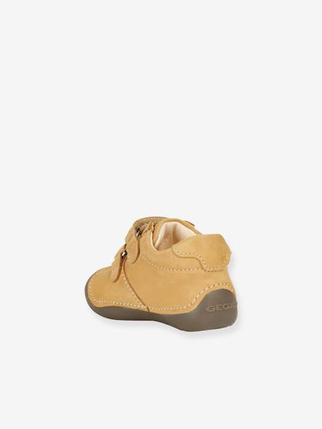 Chaussures souples bébé quatre pattes B Tutim camel+marine 2 - vertbaudet enfant 