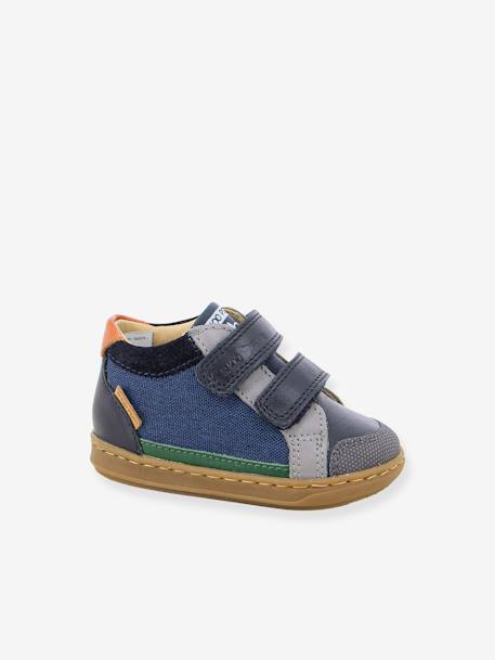 Baskets bébé Bouba Easy Co bleu grisé 1 - vertbaudet enfant 