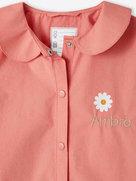 Tablier d'écolière 'Marguerite' personnalisable fille rose 4 - vertbaudet enfant 