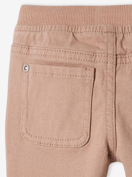 Pantalon en sergé doublé bébé garçon beige poudré+chamois+Encre+vert bouteille 4 - vertbaudet enfant 