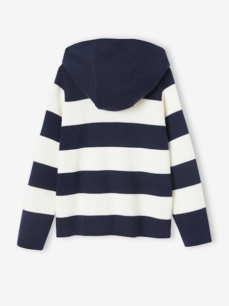 Pull à capuche garçon bleu+marine 6 - vertbaudet enfant 