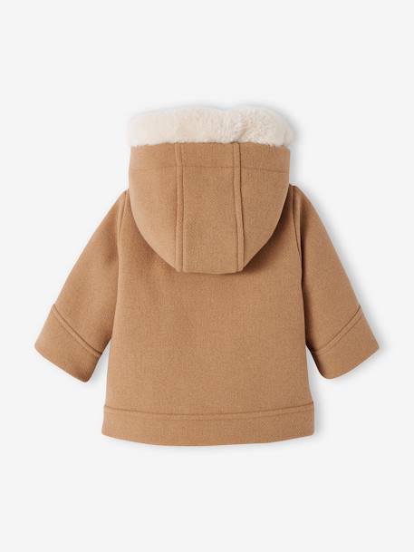 Manteau à capuche bébé fille gris clair chine+taupe 8 - vertbaudet enfant 