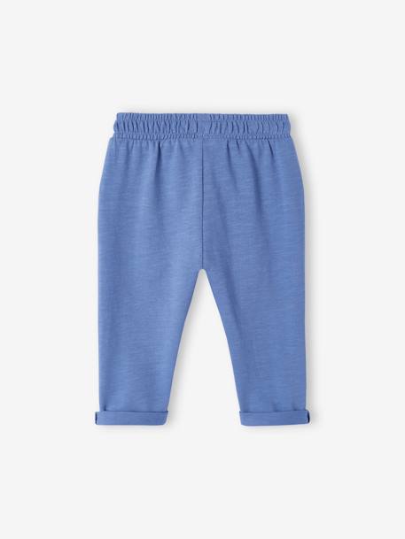 Pantalon bébé garçon molleton beige sable+bleu ardoise+caramel+Marine grisé+taupe+tilleul foncé 5 - vertbaudet enfant 