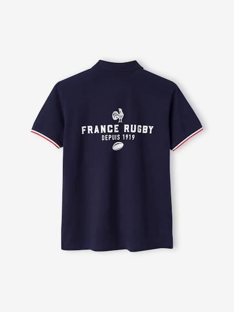 Polo adulte manches courtes France Rugby marine 2 - vertbaudet enfant 