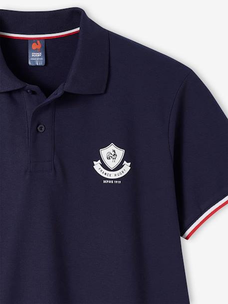 Polo adulte manches courtes France Rugby marine 3 - vertbaudet enfant 