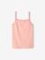 Lot de 3 débardeurs fantaisie fille en maille côtelée rose nude 5 - vertbaudet enfant 
