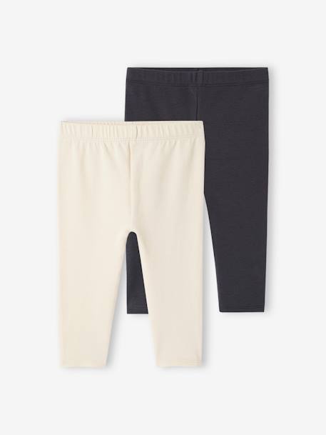 Bébé-Legging-Lot de 2 leggings bébé fille BASICS