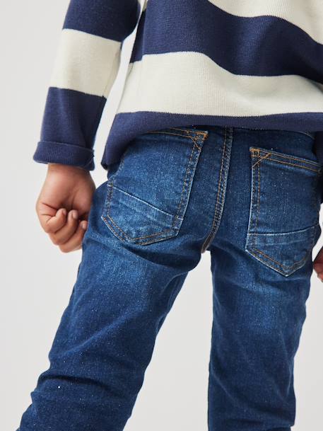 Jean garçon slim morphologique MEDIUM denim black+DENIM BRUT+denim gris+DENIM GRIS FONCE+double stone+STONE 43 - vertbaudet enfant 