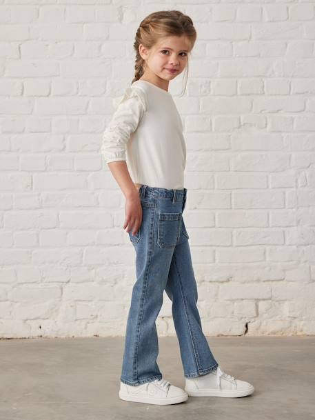 Jean flare 7/8ème fille stone 2 - vertbaudet enfant 