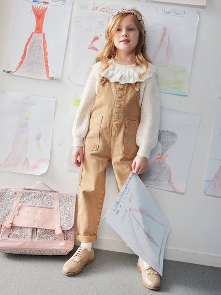 Salopette style charpentier fille  - vertbaudet enfant