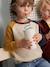 Pull colorblock pop garçon écru 1 - vertbaudet enfant 