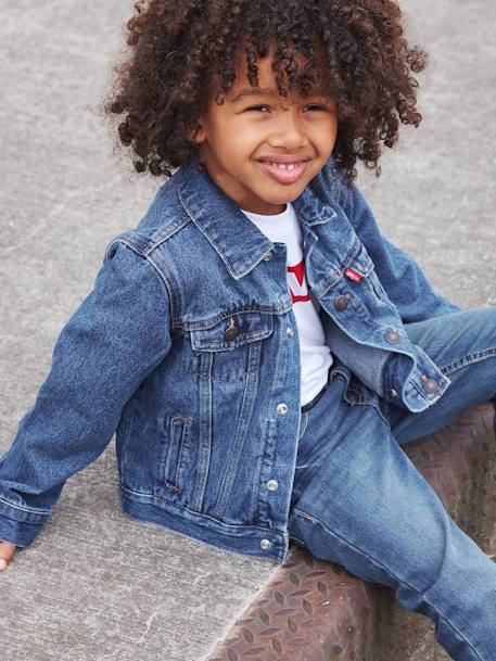 Veste en jean Trucker Jacket LEVI'S bleu jean 2 - vertbaudet enfant 