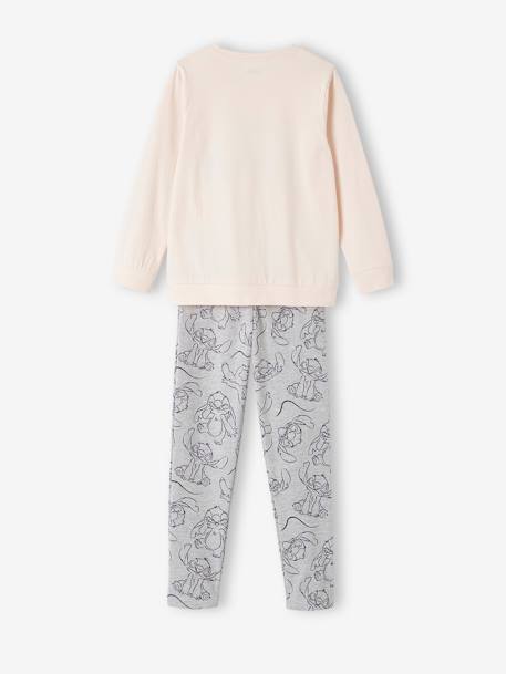 Pyjama fille Disney® Stitch rose pâle/gris chiné 4 - vertbaudet enfant 