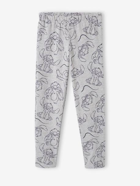 Pyjama fille Disney® Stitch rose pâle/gris chiné 3 - vertbaudet enfant 