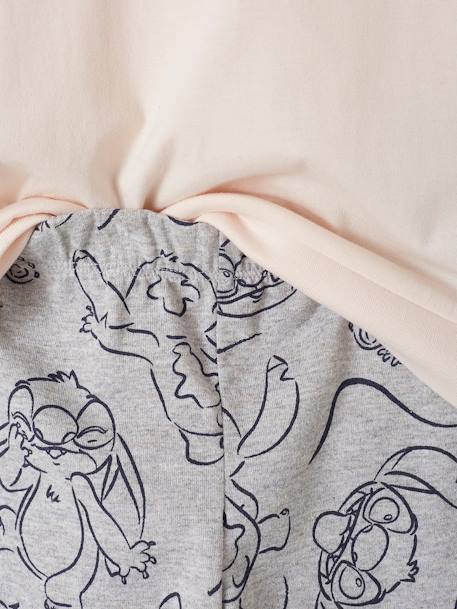 Pyjama fille Disney® Stitch rose pâle/gris chiné 6 - vertbaudet enfant 
