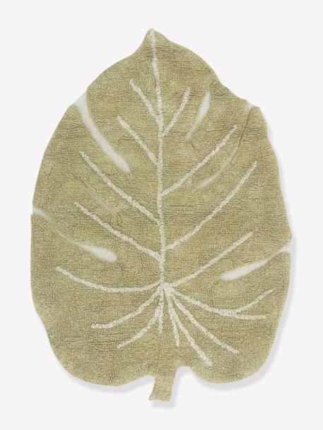 Tapis coton Lavable Mini Monstera - vert 1 - vertbaudet enfant 