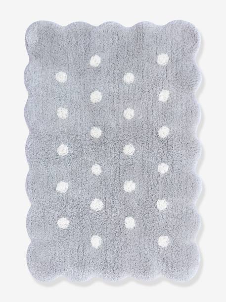 Tapis coton Lavable Mini Biscuit - gris 3 - vertbaudet enfant 