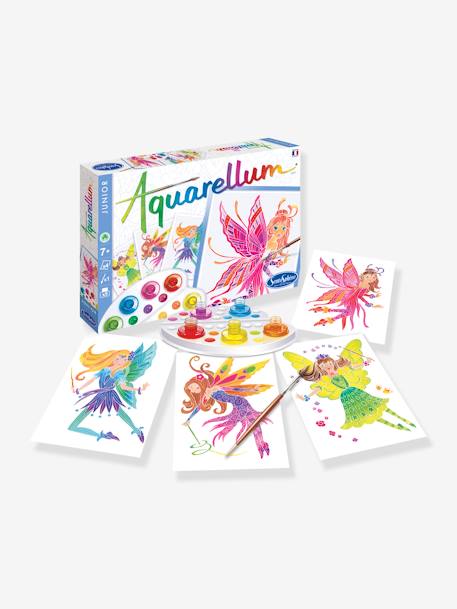 Aquarellum junior - SENTOSPHERE Dans le parc+Dragons+Fées+Papillons+Princesses fleurs 3 - vertbaudet enfant 