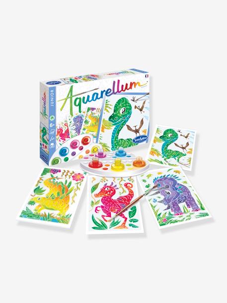 Aquarellum junior - SENTOSPHERE Chats+Dinosaures+Licornes 2 - vertbaudet enfant 