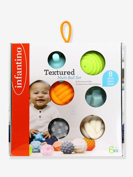 8 balles sensorielles INFANTINO multicolore 2 - vertbaudet enfant 