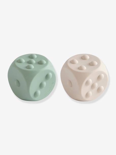 2 dés en silicone bleu 2 - vertbaudet enfant 