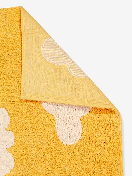 Tapis coton Lavable Motif Nuage - moutarde 3 - vertbaudet enfant 