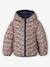 Doudoune fille légère réversible bleu nuit+rose imprimé 2 - vertbaudet enfant 